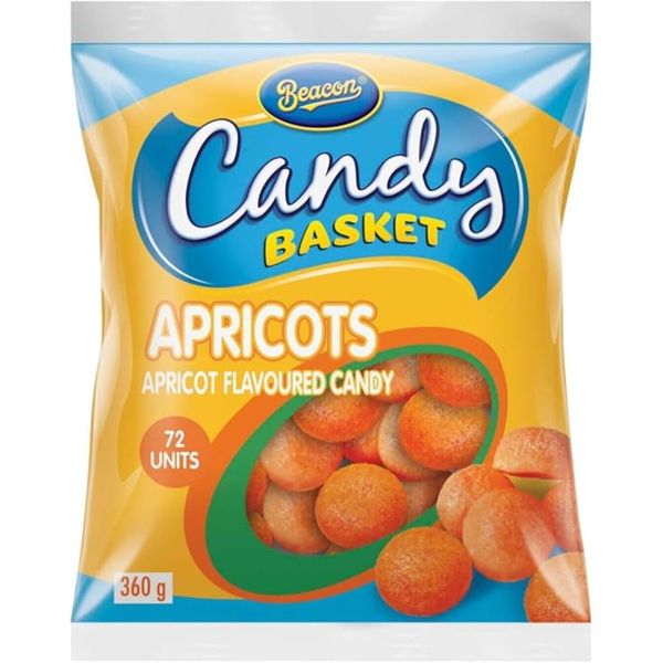 Beacon Candy Basket Apricots 72's - Soft Chewy Apricot Flavoured Sweets