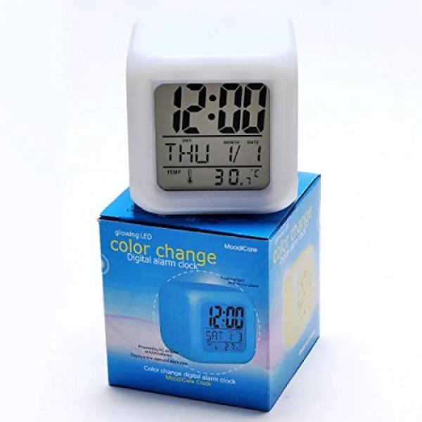 Alarm Clock Digitaldesk Home Decorative Multicolour Changer