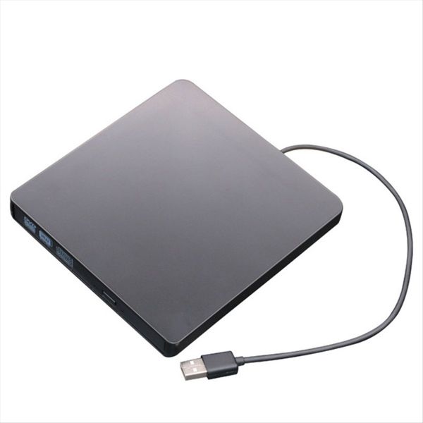 Usb3.0 External Cd Player 12.7Mm Tray Type Ultra Slim Dvd-Rw (Black)