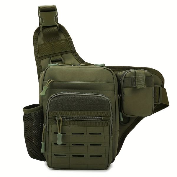 Casual Men's Crossbody Multifunctional Bag, Lightweight Chest Pack,