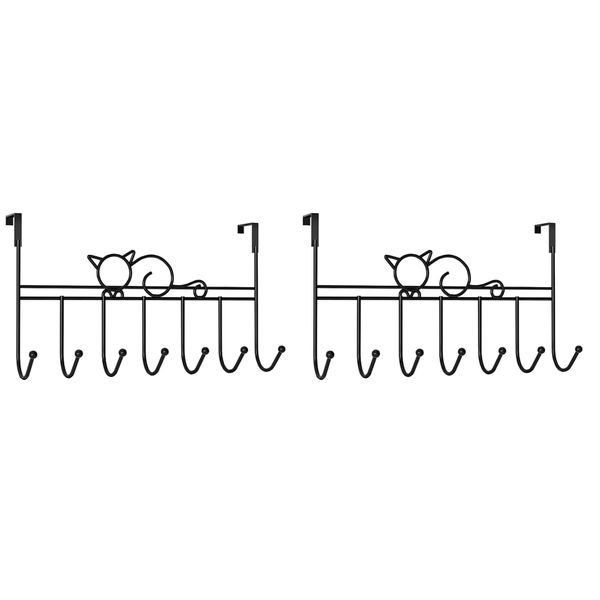 Over The Door Hook Coat Clothes Hat Bag Towel Hanger For Home Kitchen