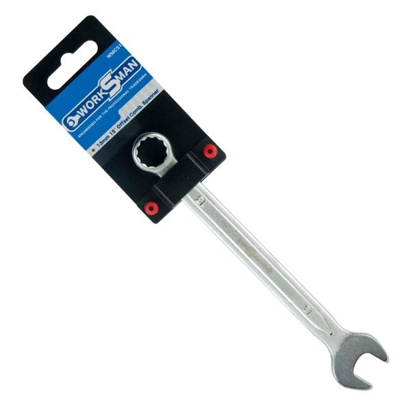 Bulk Pack x 8 Worksman Combination Spanner 14mm 45Deg Offset