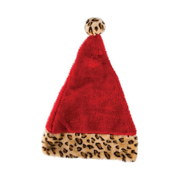 Bulk Pack x 4 Xmas Dress Up Santa Hat Wild Theme 40cm