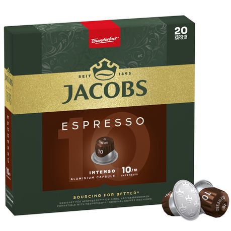 JACOBS Espresso Intenso 10 - Pack of 20 Aluminium Coffee Capsules Image
