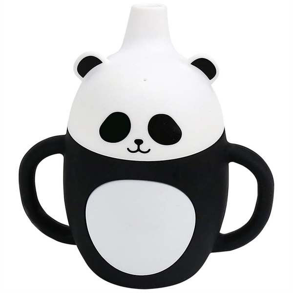 Sippy Cup Children'S Silicone Cup Splash-Proof Straw Panda Sippy Cup