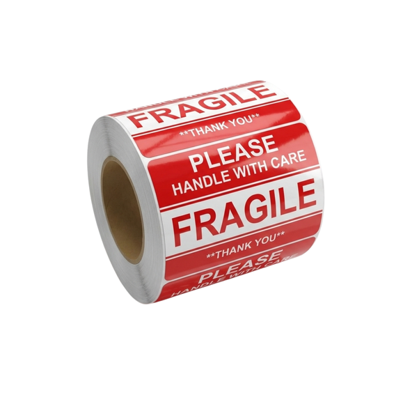 High Quality Fragile Stickers 500pcs Roll 5x7.6cm Handle With Care