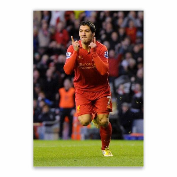 Luis Suarez Celebrates Poster - A1