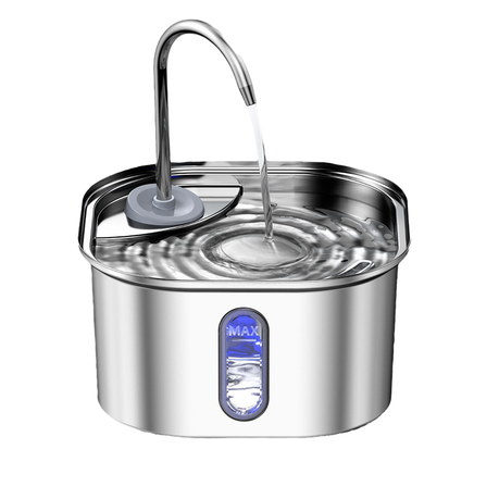 TopikaPet-Stainless Steel Cats Water Dispenser Automatic Pet Water Fountain Image