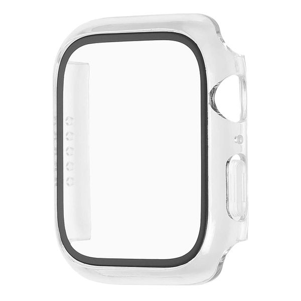 FocusFit Apple Watch Series 7 45mm TPU Tempered Glass Bumper Screen Case