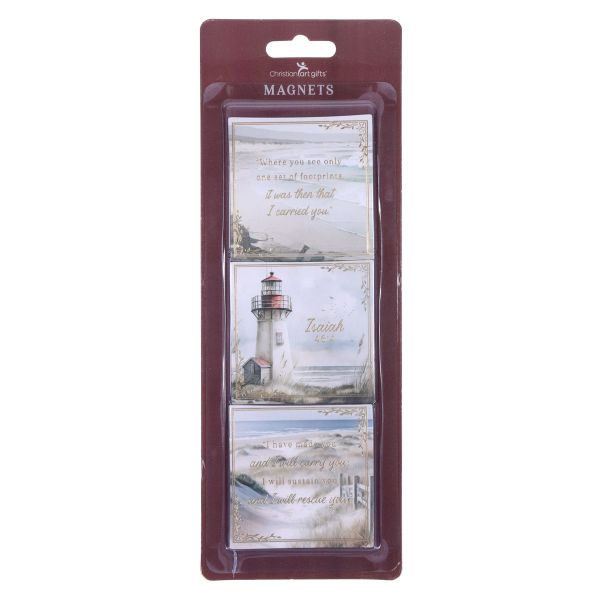 Magnetic Set - Footprints, Three-Piece, Lighthouse