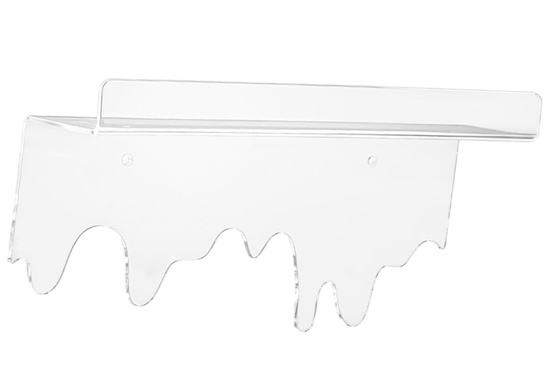 Decor Clear Acrylic Floating Wall Shelf Wall Mounted 30cm