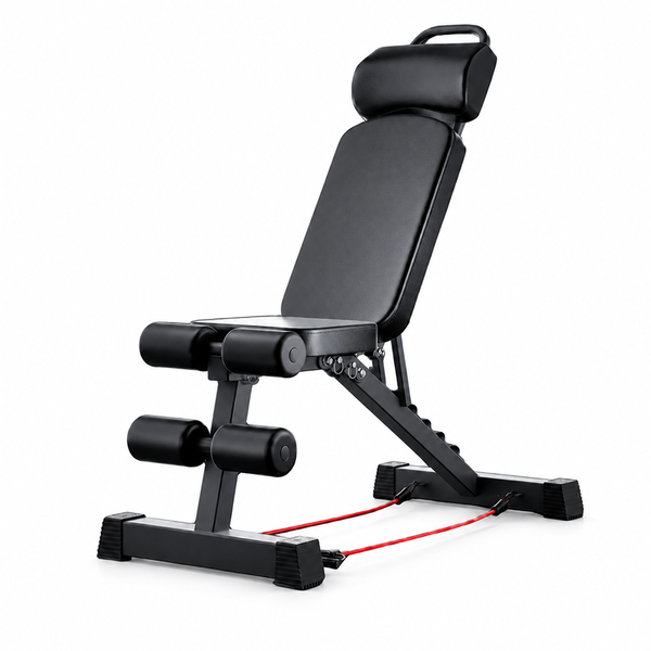 Adjustable Home Gym Weight Bench with 6-Level Headrest - 500kg Capacity
