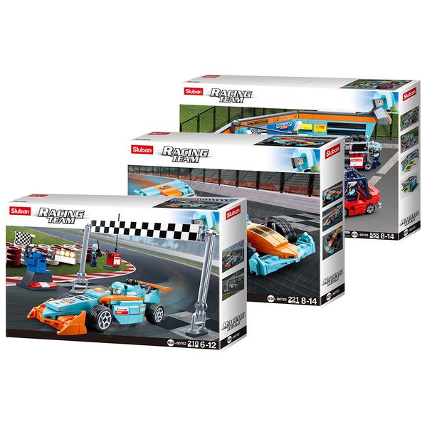 Sluban Building Set: 3-in-1 Racing Team Bundle