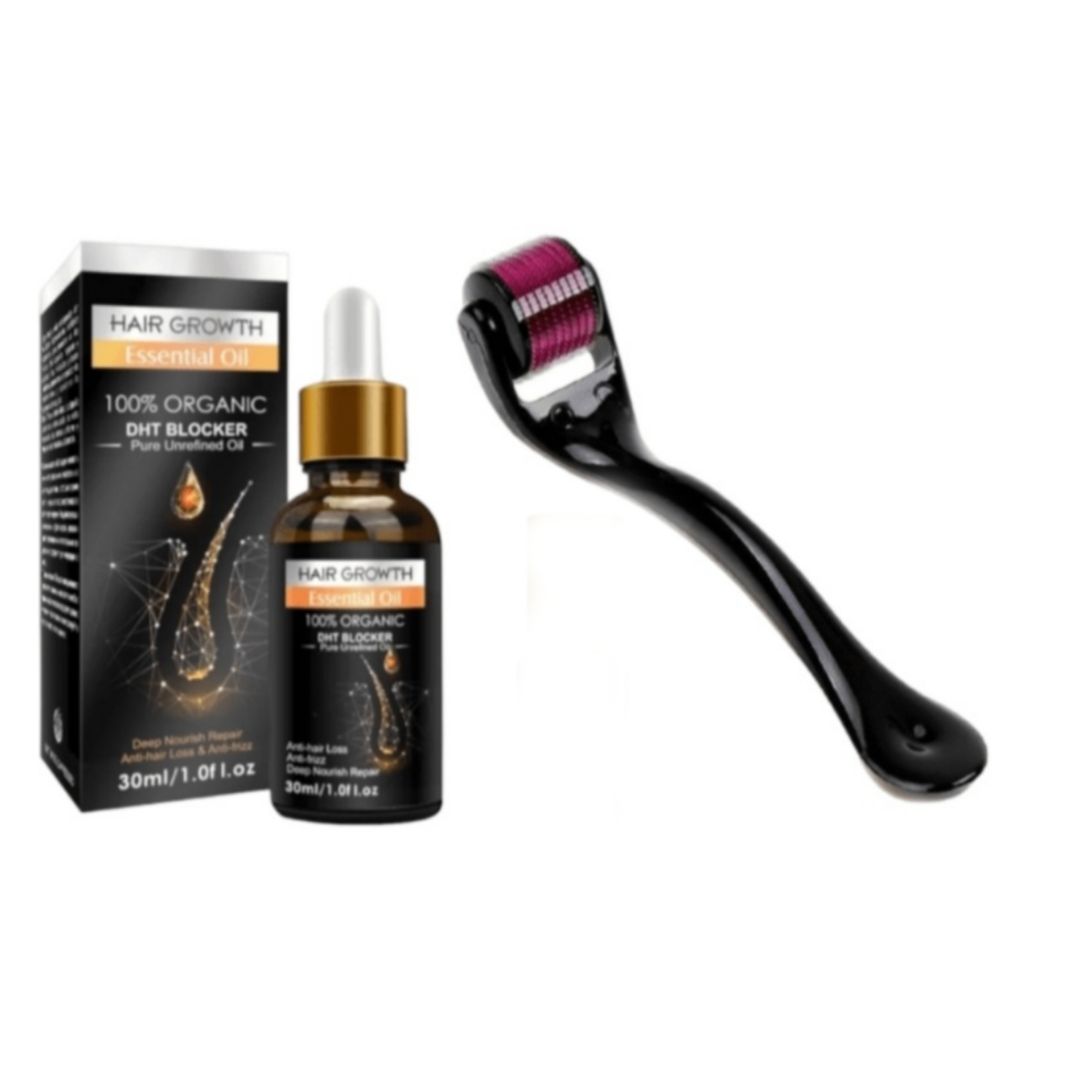 Biotin Hair Growth Oil with Derma Roller