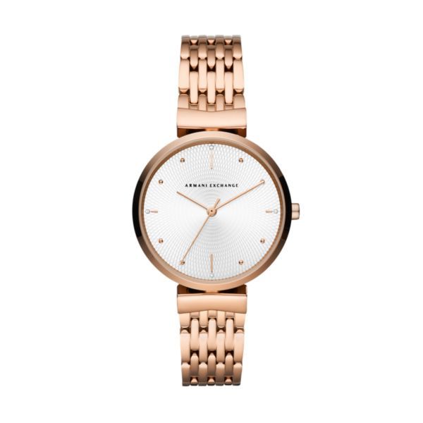 Armani Exchange Zoe Rose Gold Stainless Steel Watch - AX5901