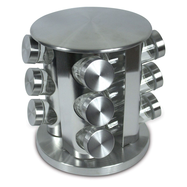 12 Jar Revolving Spice Rack Carousel - sd