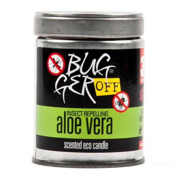 Bulk Pack 6 x Bugger Off Long Burning 35 Hours Candle Eco Scented Aloe Vera