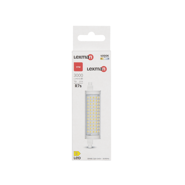 Lexman New23 LED Bulb R7s J118 20w - Set of 3