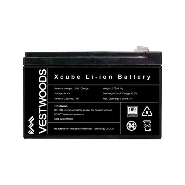 VestWoods LiFePO Battery - 12.8v / 89.6Wh / 7ah