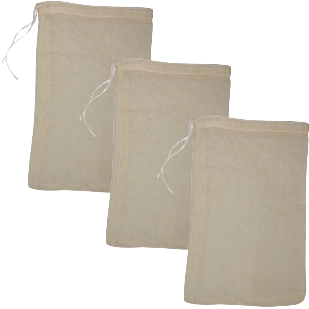 Muslin bags (Small, for tea, 10 x 15cm, pack of 3) | Shop Today. Get it ...