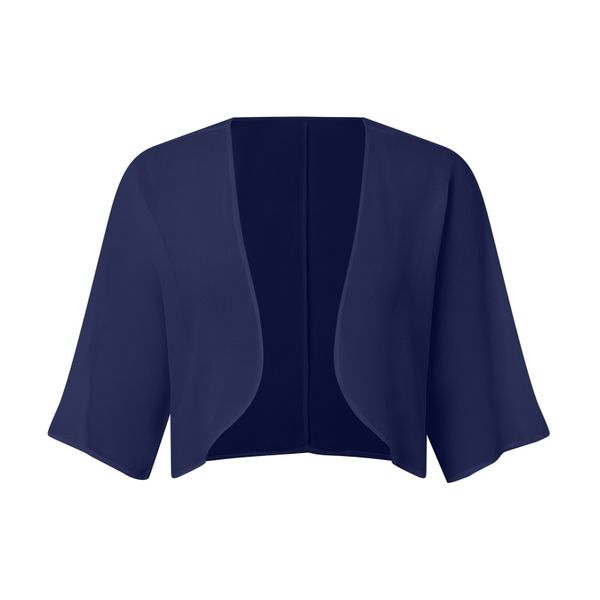Women Shrug Chiffon Cardigan Open Front Short Sleeve Bolero