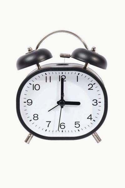 Twin Bell Oval Clock