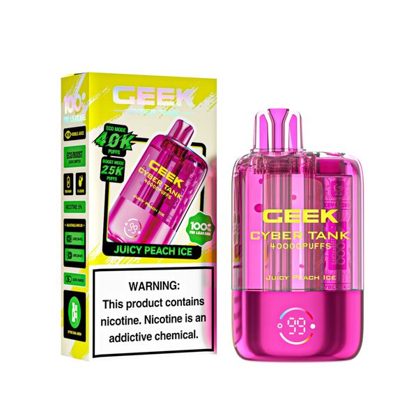 Geek Cyber tank 40,000 puff Peach Ice
