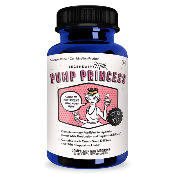 Legendairy Milk Pump Princess 180 Capsules - Herbal Lactation Supplement