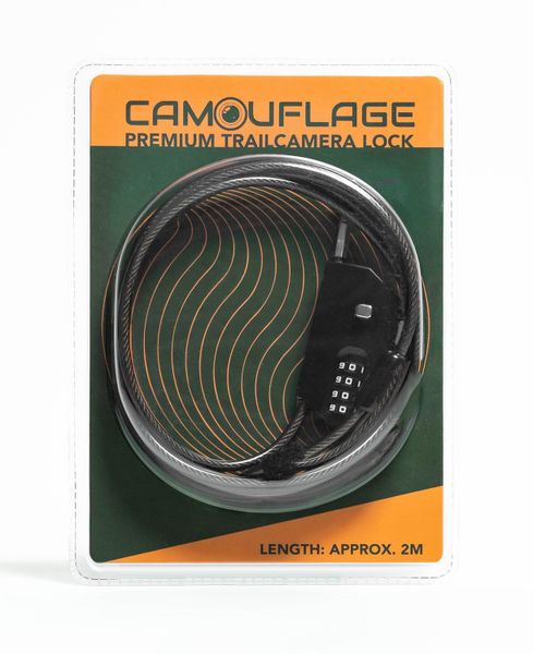 Camouflage Premium Trailcamera Anti-theft Combination Lock 2M
