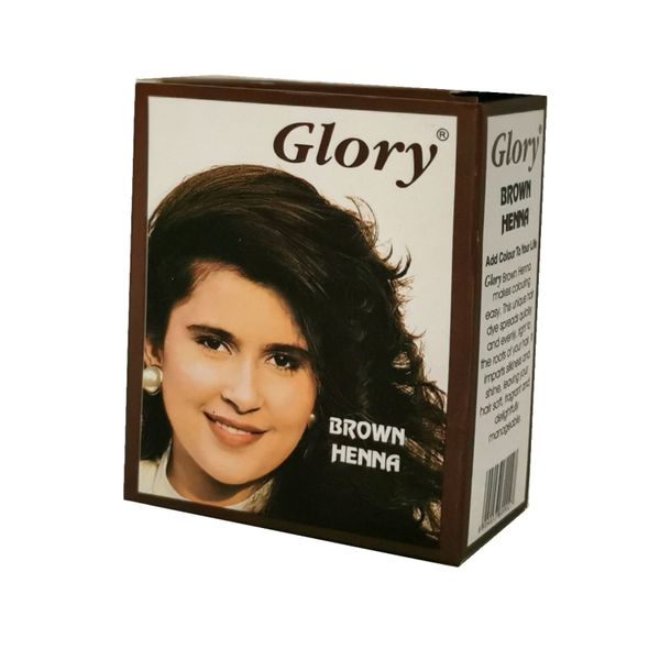 Glory Henna Natural Hair dye - Ammonia Free - Brown - 1 Box