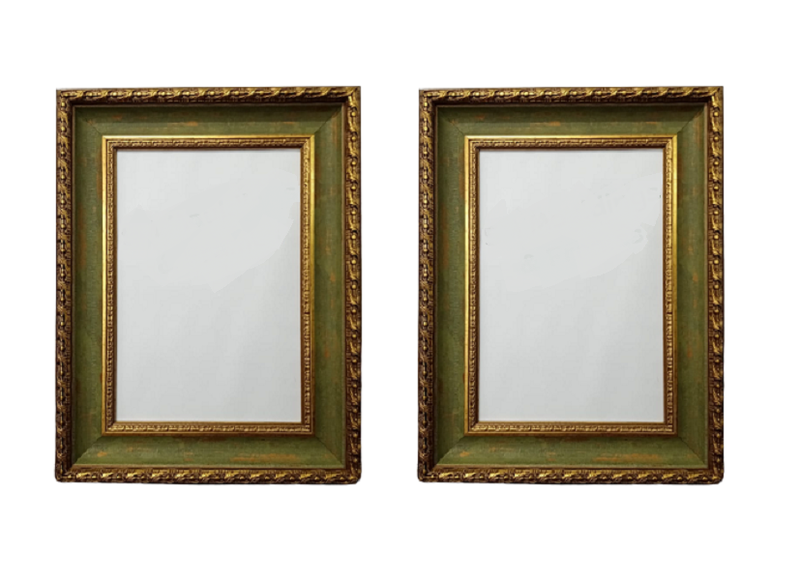 Green Gold A4 210x300mm Frame x 2 for Picture, Photo, Certificate and More