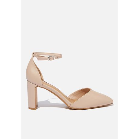 taupe heels closed toe