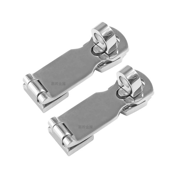 Marine Stainless Steel Door Latch with Rotating Padlock Eye