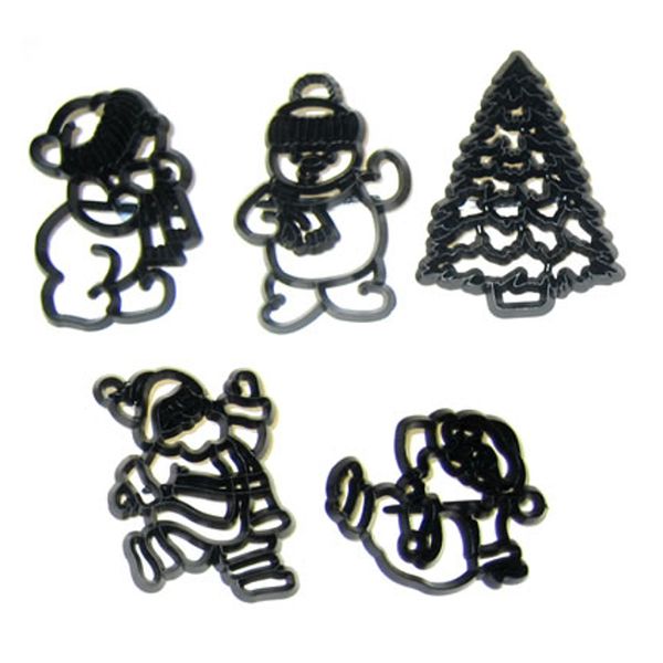 Patchwork Cutters Christmas SANTA SNOWMAN TREE Sugarcraft Cake Decorating