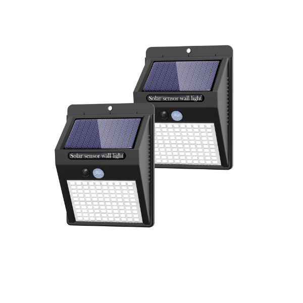25 LED Solar Sensor Wall Light - Pack of 2