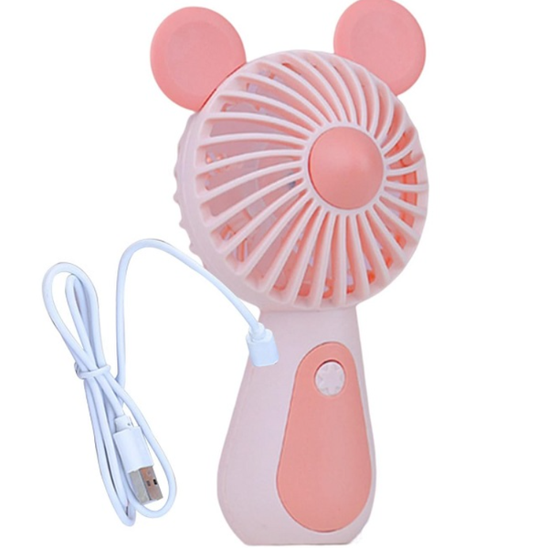 CS1321A-1 USB Rechargeable Mini Fan - Compact, Silent &amp; Adjustable Wind