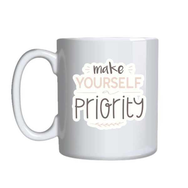Self Priority_1 Motivational Mugs for Women Trendy Graphic Cup Present 009