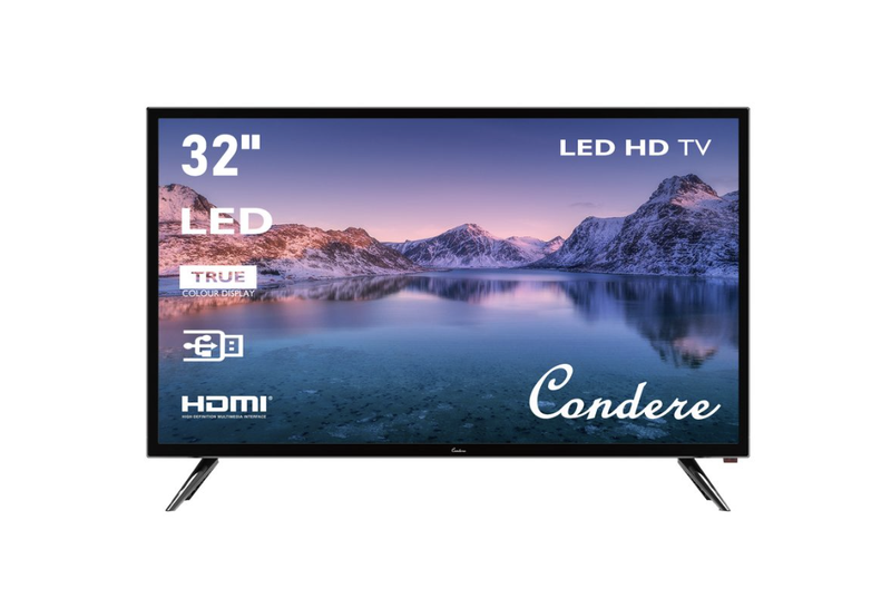 32" LED HD TV - 1366x768 A+ Grade Display, Built-in Stabilizer, 20W Stereo