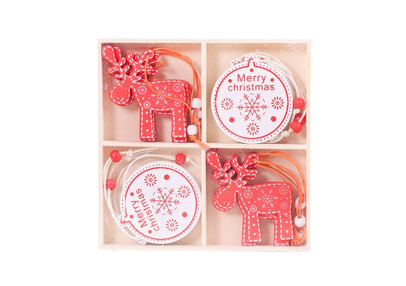Wooden Deer Christmas Decoration Box