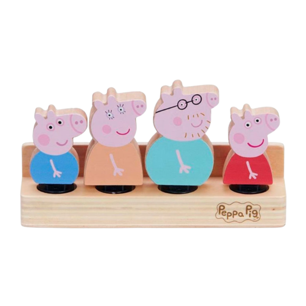 Peppa Pig Wooden Family Figures 4 Pack
