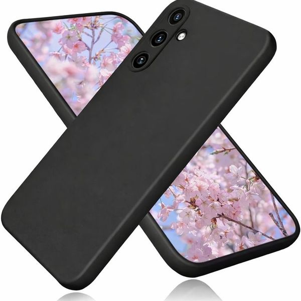 Silicone Black Case Compatible With Samsung Galaxy A36 - Black