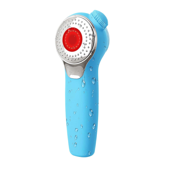 Face Scrubber, Facial Cleansing Brush with Heating and Vibration