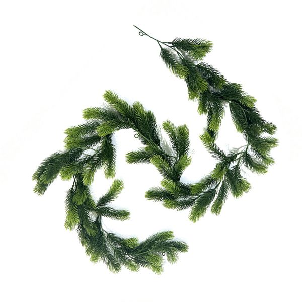 Winter Christmas Pine Garland For Easy Hanging Artificial Pine Christmas