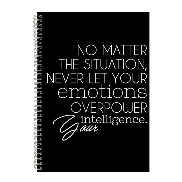 Power A4 Notebook Spiral Lined Motivational Saying Graphic Notepad Gift 187