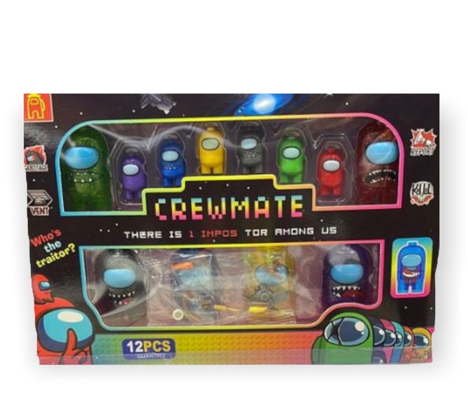 Set of 12 Pieces Among Us Character Models