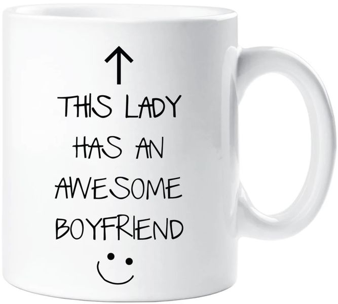 This Lady Has An Awesome Boyfriend Birthday Anniversary Valentine Gift Mug