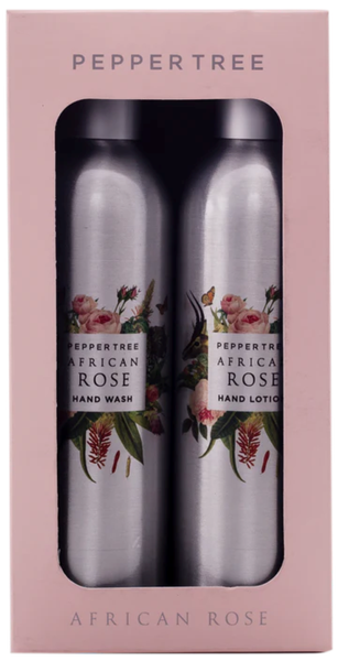 Pepper Tree African Rose Hand Wash &amp; Hand Lotion Gift Set