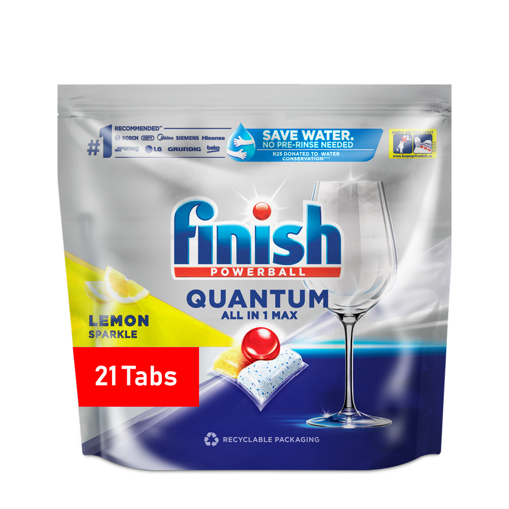 Finish 21s Auto Dishwashing Quantum ThermoForming Tablets Lemon
