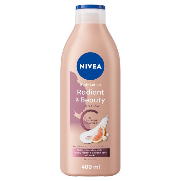 NIVEA Radiant &amp; Beauty Even Glow Body Lotion with 95% Pure Vitamin C, 400ml