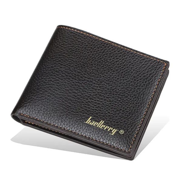 Baellerry - High-Quality Men's Leisure Wallet - Black and Apex Bookmark